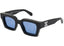 OFF-WHITE Virgil Rectangle Sunglasses Black/Blue OERI008C99PLA0021045-FR one-kickz