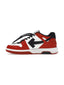 OFF-WHITE Out Of Office OOO Low Tops Black White Red one-kickz