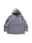 BAPE Multi Logo Layered Sleeves Relaxed Fit Football Jersey Silver one-kickz