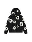 Denim Tears Cotton Wreath Zip Hoodie Black one-kickz