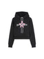 Palm Angels Women's Star Sprayed Hoodie Black/Pink/White one-kickz