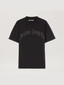 PALM ANGELS CURVED LOGO TEE BLACK one-kickz