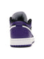 Jordan 1 Low Court Purple Black one-kickz