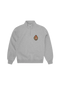 Corteiz Royale Crest Quarter Zip Heather Grey one-kickz
