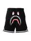 BAPE Shark Basketball Sweatshort Black one-kickz