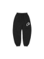 Corteiz Satin C Star Applique Bottoms Black one-kickz