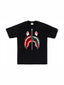 BAPE ABC Camo Rebuild Shark Tee Black/Red one-kickz