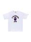 BAPE Color Camo College Tee SS25 White/Purple one-kickz