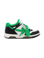 OFF-WHITE Out Of Office "OOO" Low Tops Black Green one-kickz