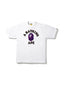 BAPE Color Camo College Tee White/Purple one-kickz
