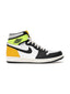 Jordan 1 Retro High White Black Volt University Gold one-kickz