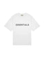 Fear of God Essentials 3D Silicon Applique Boxy T-Shirt White one-kickz