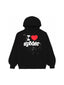 Sp5der I Heart SP5 Hoodie Black one-kickz