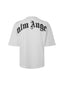 Palm Angels Curved Logo Over Tee White one-kickz