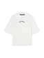 Palm Angels Curved Logo Over Tee White one-kickz