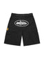 Corteiz Alcatraz Cargo Shorts Black one-kickz
