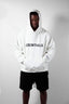 Fear of God Essentials 3D Silicon Applique Pullover Hoodie White