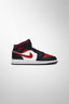 Air Jordan 1 Mid Black Fire Red (GS)