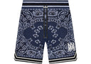 AMIRI Bandana Shorts Blue