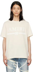 AMIRI MA Bar Logo T-shirt Cream one-kickz
