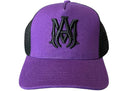 AMIRI MA Logo Trucker Cap Purple/Black one-kickz