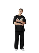 AMIRI Staggered Logo Tee Black one-kickz