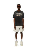AMIRI Vegan Leather Shorts Beige one-kickz