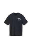 AllSaints Drip Short Sleeve Oversized T-Shirt Washed Black one-kickz