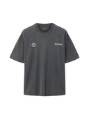 AllSaints Emblem Short Sleeve Cotton T-Shirt Washed Black one-kickz