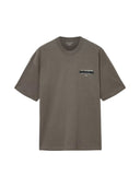AllSaints Redact Oversized Embroidered Logo T-Shirt Forest Green one-kickz