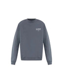 AllSaints Underground Crewneck Logo Sweatshirt With Back Print In Blue