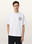 Allsaints Mixtape Crewneck Short Sleeve White/Black T-shirt one-kickz