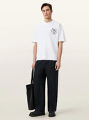 Allsaints Mixtape Crewneck Short Sleeve White/Black T-shirt one-kickz