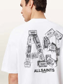 Allsaints Mixtape Crewneck Short Sleeve White/Black T-shirt one-kickz