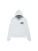 Amiri 22 Distressed Logo Hoodie White Black