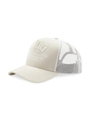 Amiri Arts District Trucker Hat in Stone Grey one-kickz