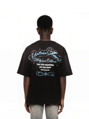 Amiri Crystal Chateau Script Os Tee