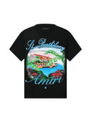 Amiri Eden Rock Airbrush Black T-Shirt one-kickz