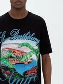 Amiri Eden Rock Airbrush Black T-Shirt one-kickz