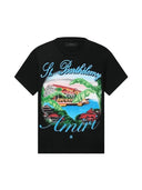 Amiri Eden Rock Airbrush Black T-Shirt one-kickz