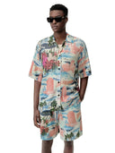 Amiri Knit CityScape Shirt Multi one-kickz