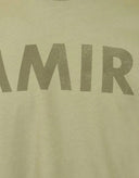Amiri Olive Green Logo Stencil T-Shirt one-kickz