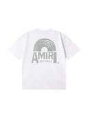 Amiri Preemo Records White Green T-Shirt one-kickz