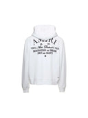 Amiri White & Black Arts District Logo Hoodie white