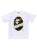 BAPE 1st Camo Bape Kanji Tee White/Green one-kickz