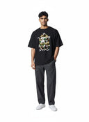 BAPE 1st Camo Bape Katakana Tee Black/Yellow one-kickz