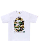 BAPE 1st Camo Bape Katakana Tee White/Yellow