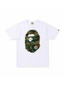 BAPE 1st Camo Big Ape Head Tee White/Green one-kickz