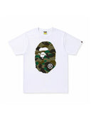 BAPE 1st Camo Big Ape Head Tee White/Green one-kickz