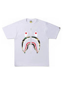 BAPE 1st Camo Shark Tee SS22 White/Yellow one-kickz